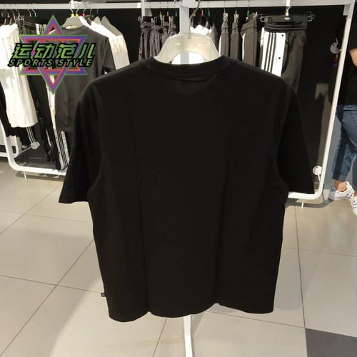 Puma, классическая дышащая спортивная хлопковая футболка с коротким рукавом для отдыха, с печатью вашего логотипа, круглый воротник