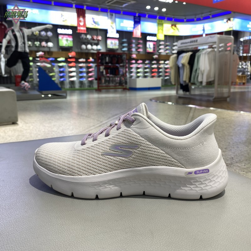 秋新款正品Skechers斯凯奇拼接撞色轻便透气女运动休闲鞋125516