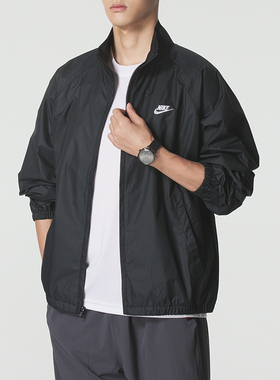 秋新款正品Nike耐克男立领透气运动休闲梭织夹克外套HV1140-010