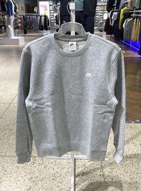 冬新款正品NIKE耐克男圆领保暖抓绒运动休闲卫衣套头衫FN3887-063