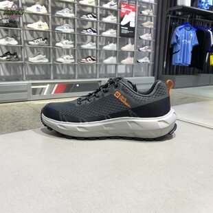 正品JackWolfskin狼爪网眼透气缓震男徙步鞋休闲鞋户外鞋A64206