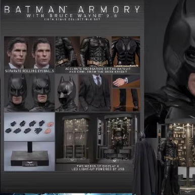 HOTTOYS蝙蝠侠1/6布鲁斯·韦恩