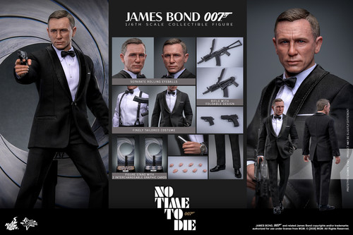 现货HOTTOYS HT 1/6 MMS803 《007：无暇赴死》詹姆斯·邦德