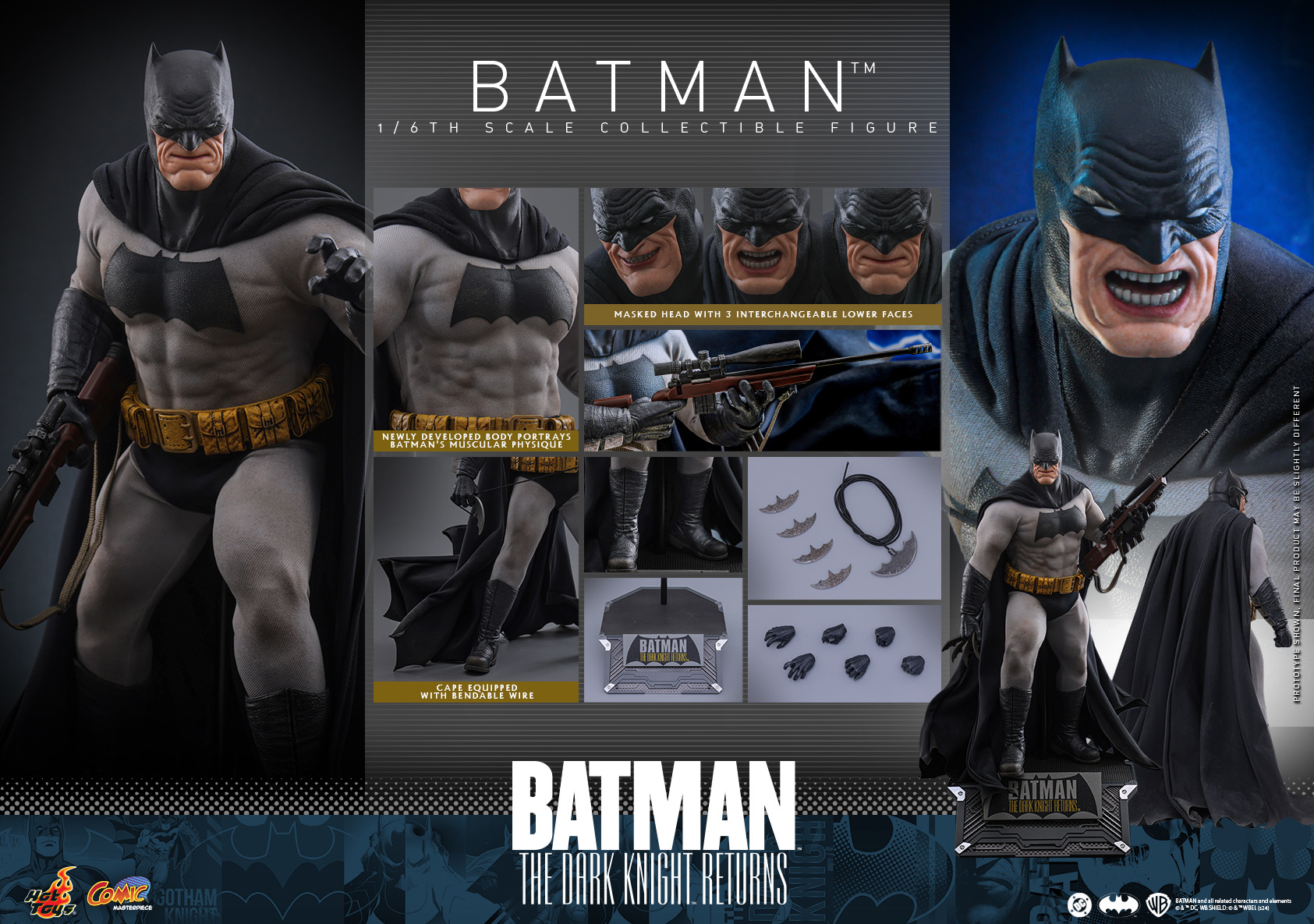 现货 HOTTOYS HT 1/6 CMS024 黑暗骑士归来 蝙蝠侠 Batman DC漫画
