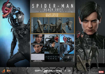 HOTTOYS 蜘蛛侠 黑色战衣 托比马奎尔 蜘蛛侠3 1/6 可动兵人 接单