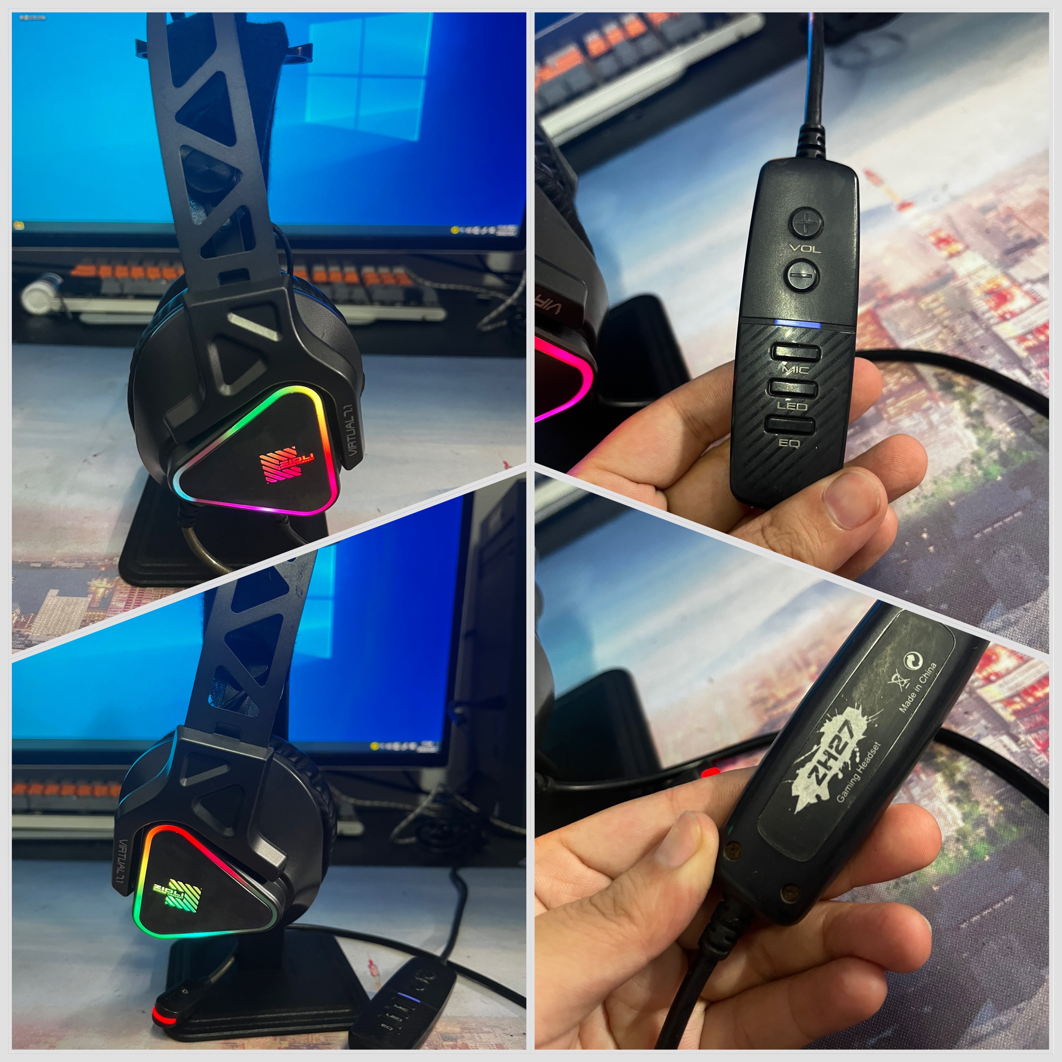 头戴usb7.1高端电竞耳机