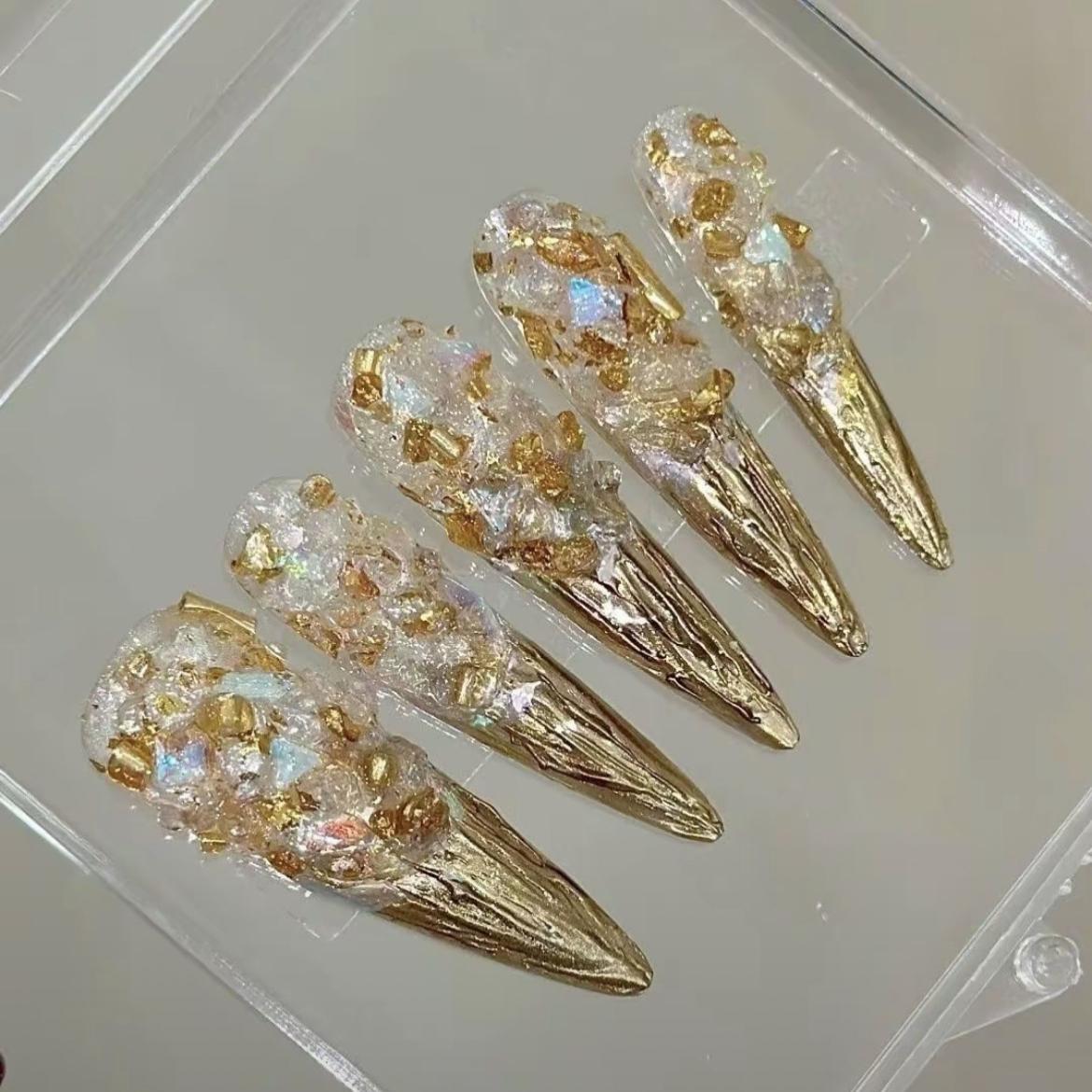 永夜星河陈都灵同款美甲