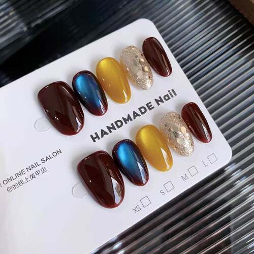 纯手工秋冬美拉德车厘子猫眼穿戴