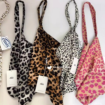 韩国emis包包女帆布包大豹纹百搭布袋大容量时尚潮牌通勤高级感