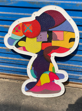 现货kaws史努比拼图原装框亚克力透明框相框新款优质简约高级包邮