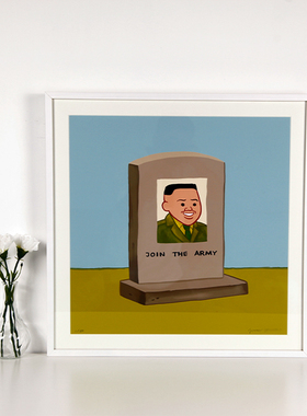 现货JoanCornella西班牙艺术家版画现代简约有框实木客厅单幅卡通