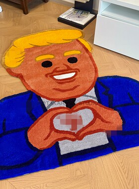 新Joan Cornellà艺术家手工地毯抽象恶搞趣味图案地毯家用工作室