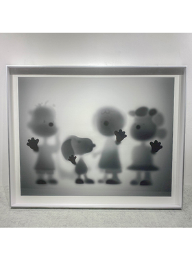 Whatshisname消失的史努比消失的米奇版画装饰画带裱框包邮