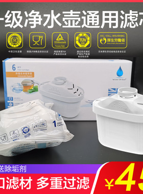 净水壶净水器滤芯德国技术家用喜汇创维必然德的净水壶通用滤芯