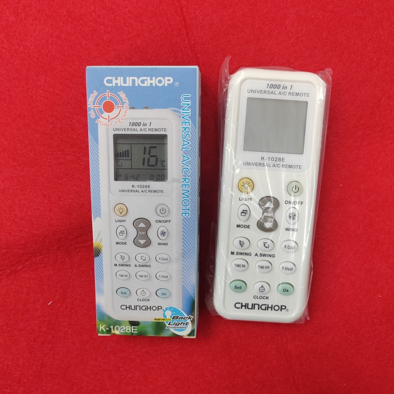 英文空调遥控器 万能众合CHUnGhop空调遥控器 K-1028E 出口通用