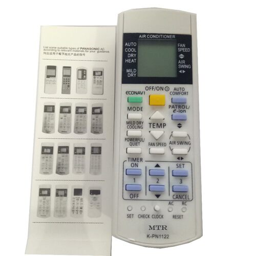 适用于松xia 空调遥控器k-pn1122 多型号通用A75C3208 带说明书