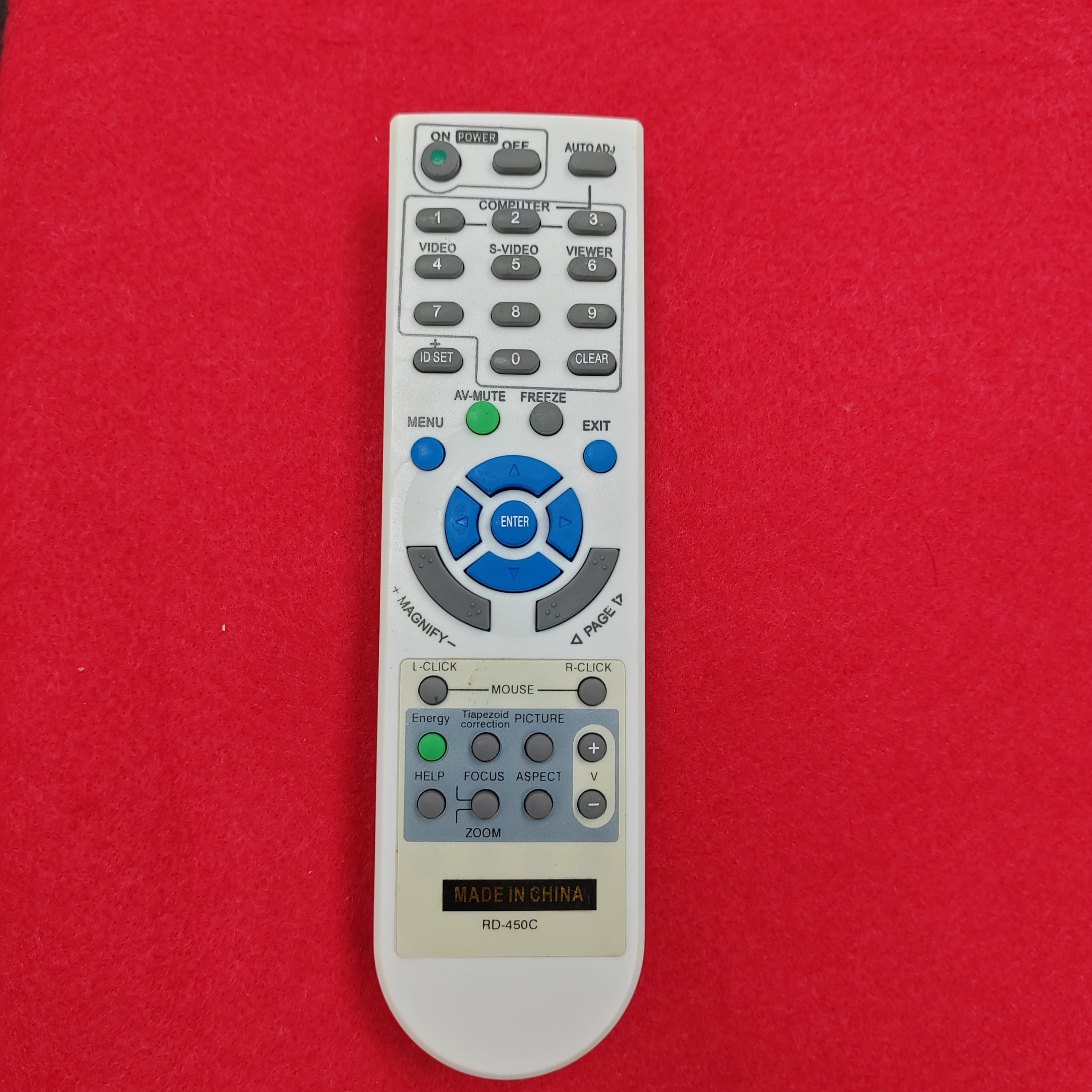 适用于NEC投影机遥控器RD-450C RD-361C RD-289C 英文版遥控器