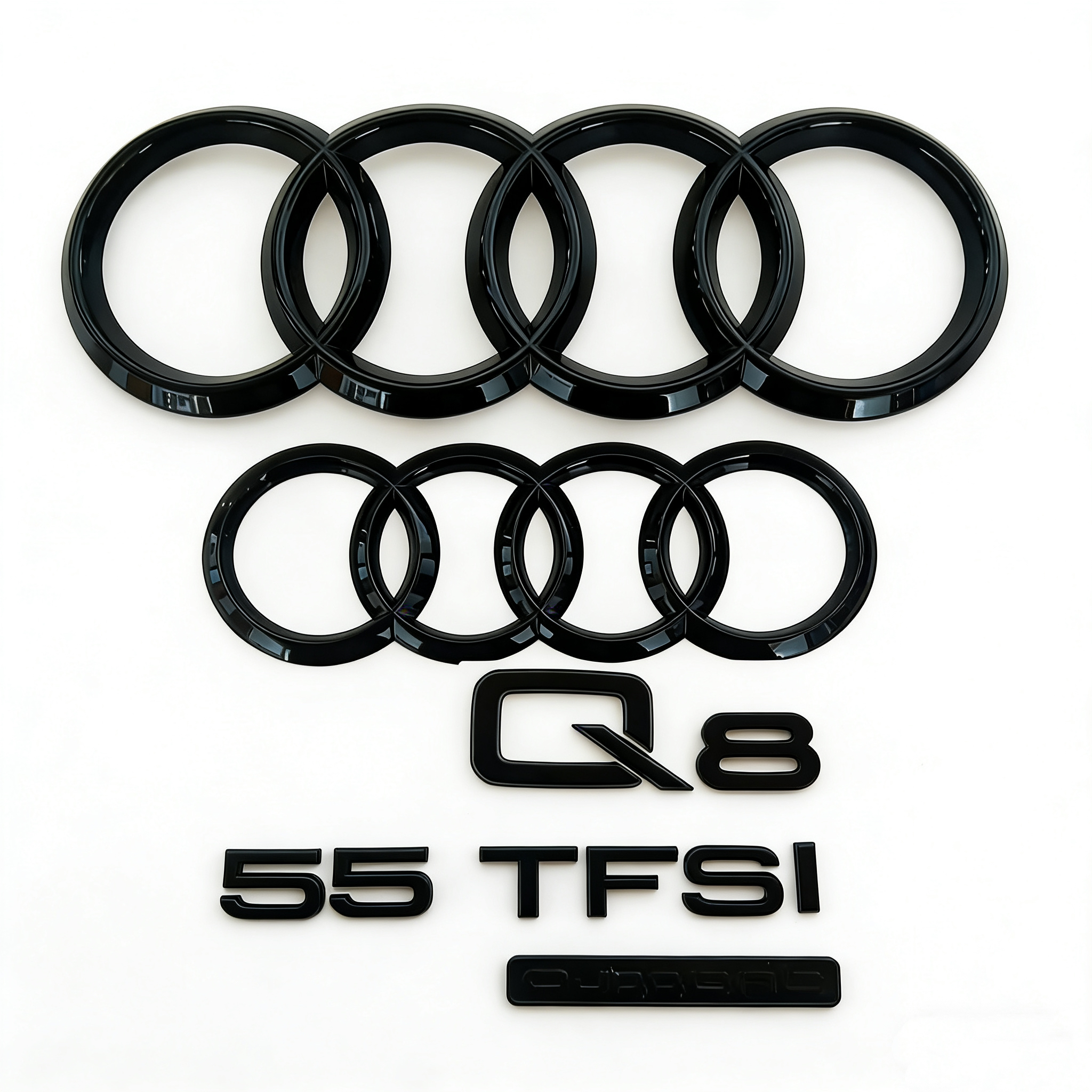 奥迪Q8SQ8尾标黑化ABS耐用车贴