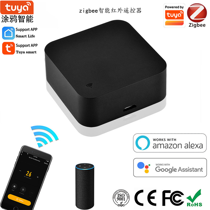 涂鸦智能家居ZigBe红外信号遥控器手机APP远程控制电视空调控制