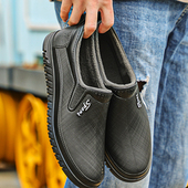 厨房厨师工作胶鞋 男士 防滑加厚秋冬季 加绒雨靴保暖防水鞋 棉鞋 雨鞋