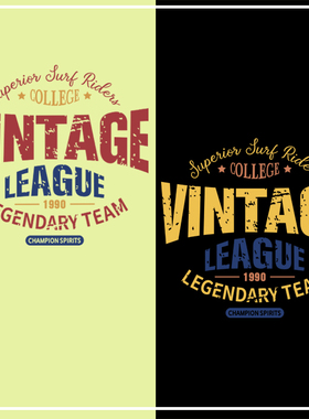 复古港风新款简约字母图案热转印衣服辅料贴柯式过粉胶印T恤烫画