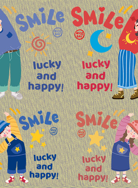 亲子新款卡通人物热转印衣服印花辅料贴白墨现货胶印冷撕T恤烫画