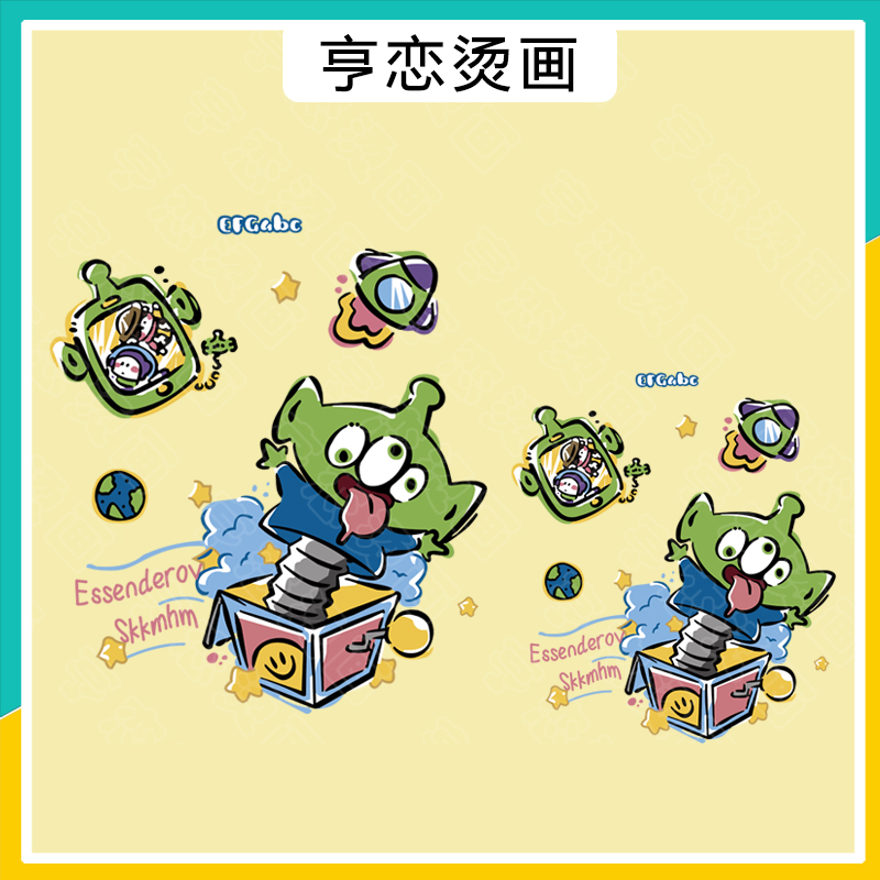 趣味卡通玩具总动员巴斯光年热转印T恤帆布包印花白墨胶印烫画