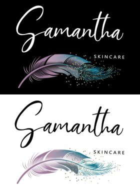 简约风羽毛英文字母时尚印花衣服图案贴热转印柯式过粉胶印烫画贴