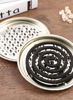 新款蚊香盒蚊香盘带盖高档家用香炉防灰尘防火香炉蚊香炉子接灰盘