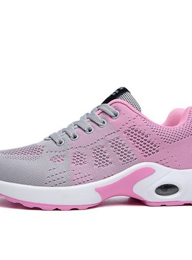 女鞋黑色工作上班软底防滑波鞋名牌减震透气轻便跑步运动鞋土