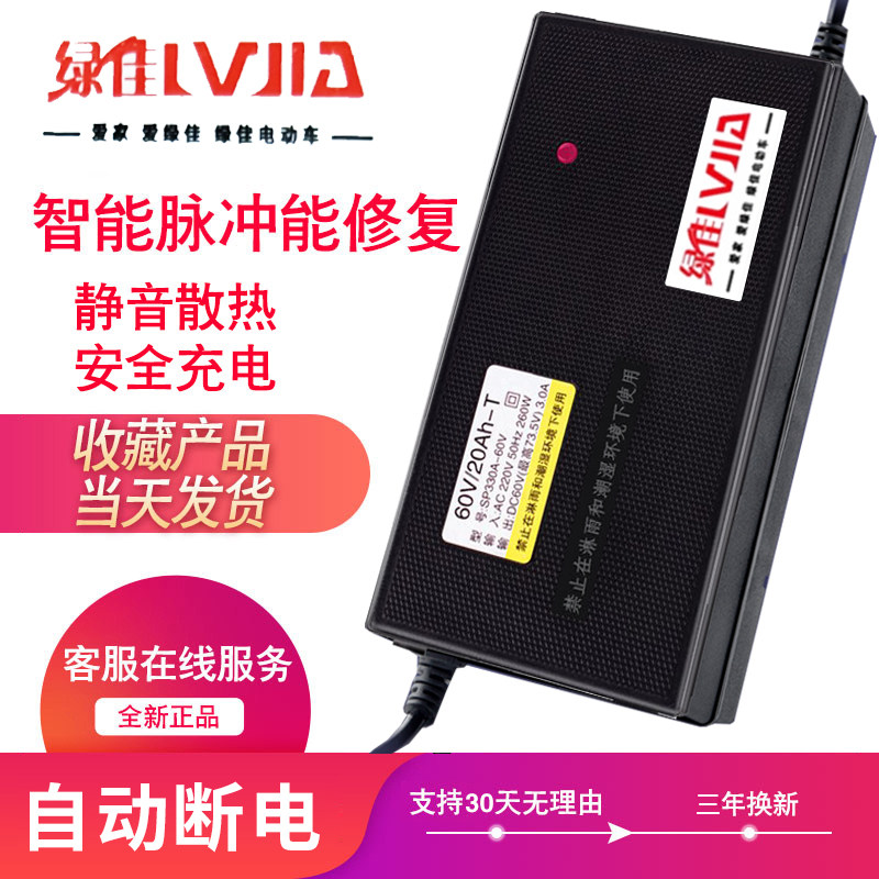 现货速发绿佳两轮三轮电动电瓶车48v12ah60V20A720a通用