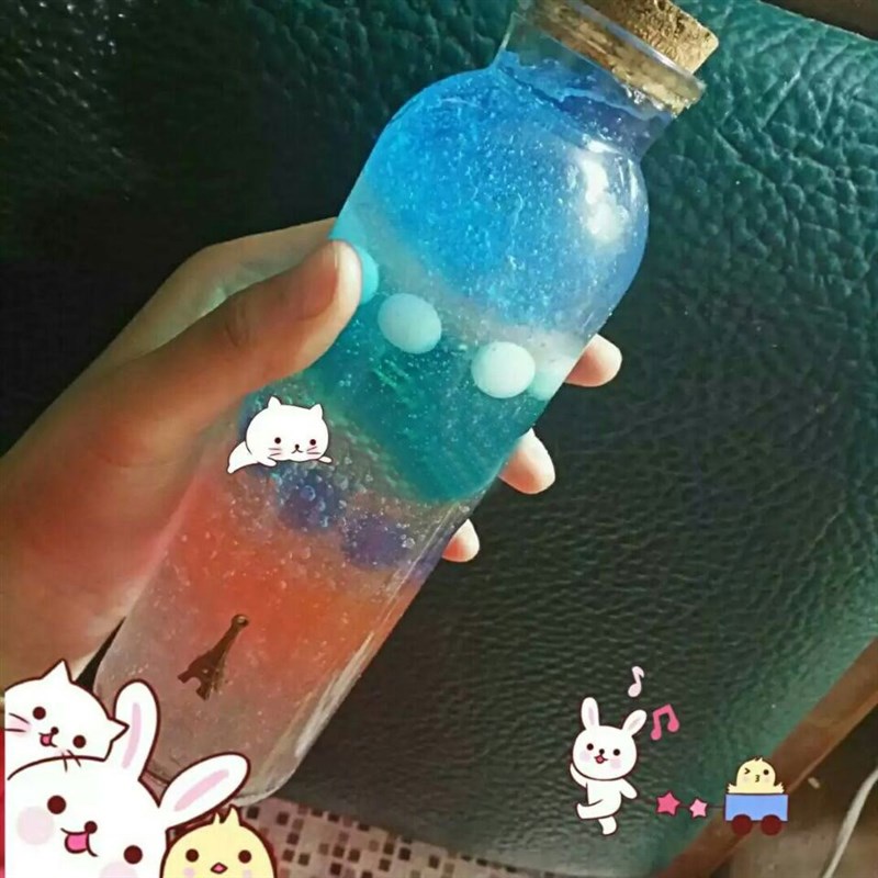 现货速发礼品彩虹手工水宝宝吸水珠海绵宝宝水宝宝玩具水晶珠自制