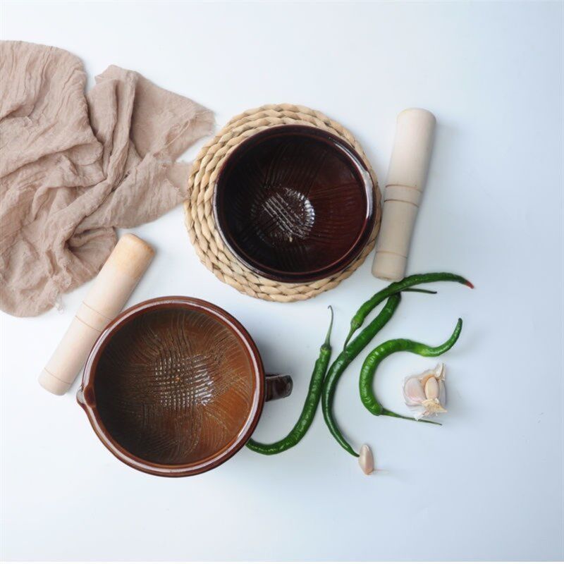 速发包邮土擂钵湘菜擂辣椒皮蛋钵擂饭擂茶碗抖钵捣姜蒜花生研磨送
