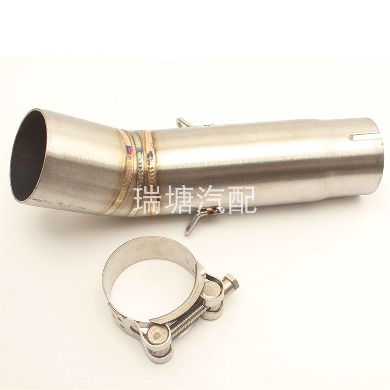 速发适用铃木摩托车排气管改装中段不锈钢弯管接口GSR750 K6 K7 K