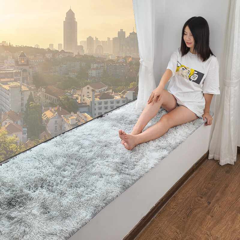 速发主卧飘窗四窗台垫榻榻米珊瑚定地毯可自由裁剪垫季通用可绒/