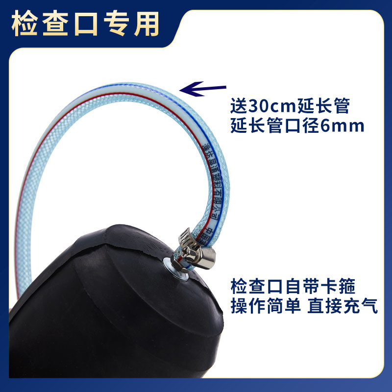 速发检查口专用气囊110mm 管道封堵气囊 建筑排水污水下水堵水气