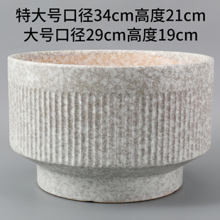 家用高档巨大号新款陶瓷花盆发财树大蕙兰种多珠蝴蝶兰专用花盆