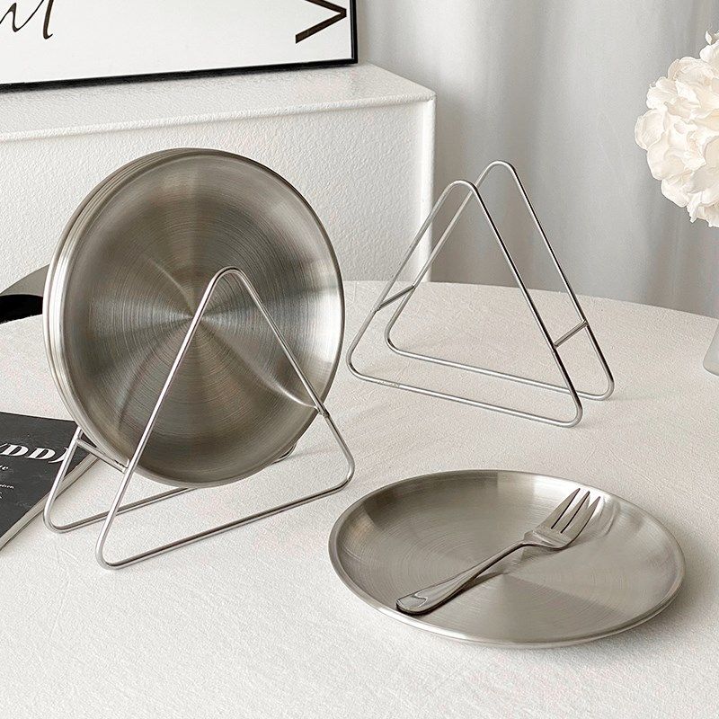 速发不锈碟吐骨碟家用高档钢餐桌面垃圾骨头碟小菜级蛋糕甜品盘子
