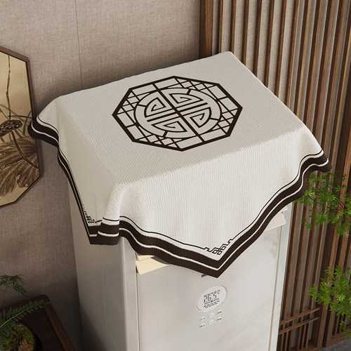 速发新中式立式空布防尘罩盖布方形柜机顶遮盖调开取不机家用装饰