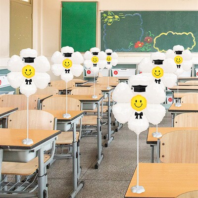 速发毕业气道装饰雏菊学士帽幼儿园学校教室置业典礼布毕氛围拍照