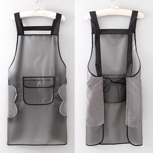 速发7878半透PT防U加长新款明水防油围裙男厨房家用游泳馆店