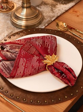 速发【帕中克】折花餐巾酒店掉用高档伦西餐厅口布不专毛席巾高级