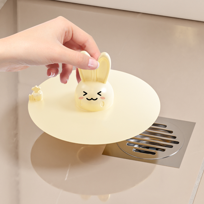 速发地漏防臭器封闭盖胶硅垫厕所防返臭堵下水间神器反味卫生道封