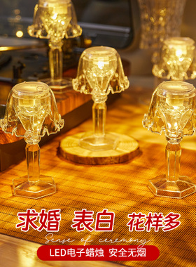 速发电子灯浪婚情调求漫表白氛围仪式日生感惊喜布置小夜灯装饰