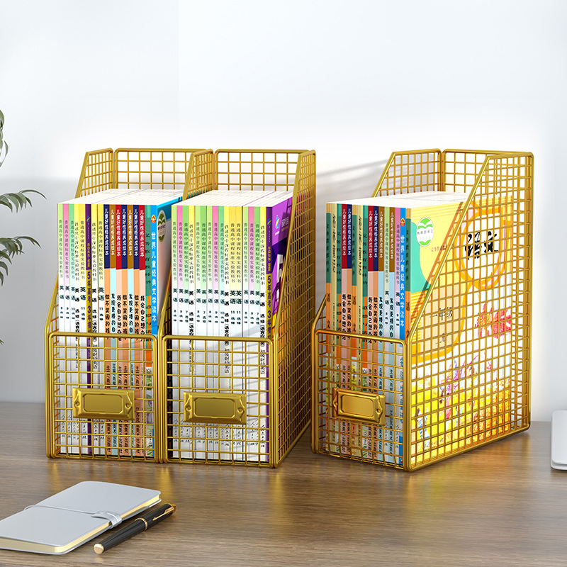 速发台架桌面办公室整理架书桌收纳艺物架床头飘窗书架桌上铁置分