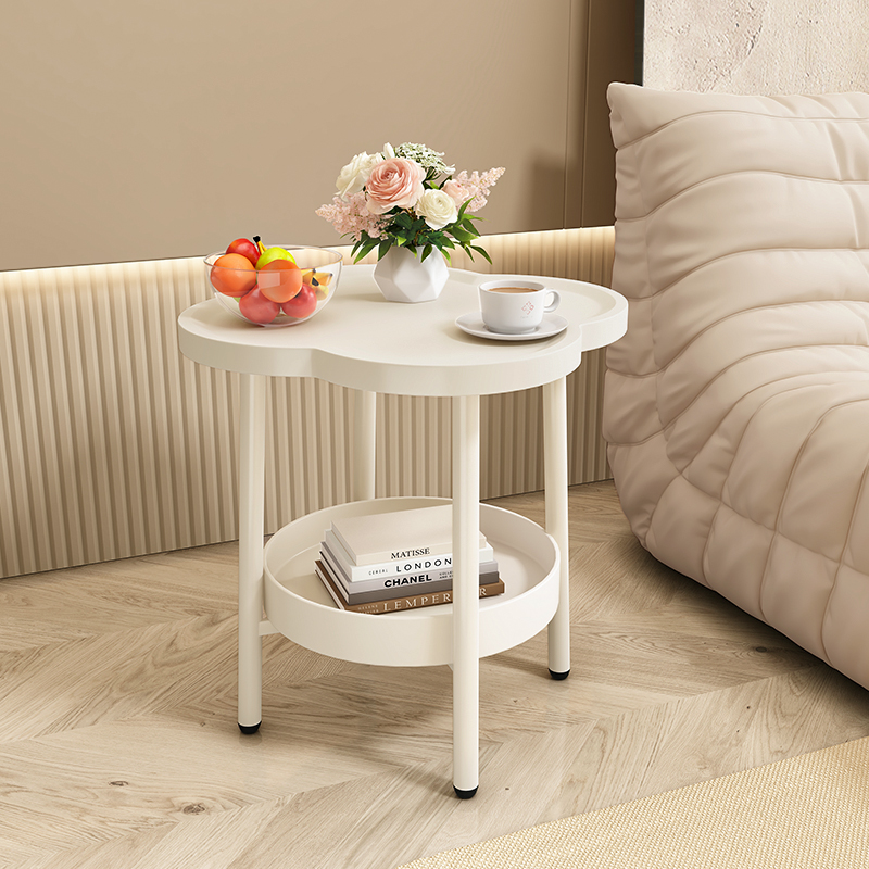 速发奶油风边几屋小桌沙家用客宿茶几子发边柜民厅简易床头置物架