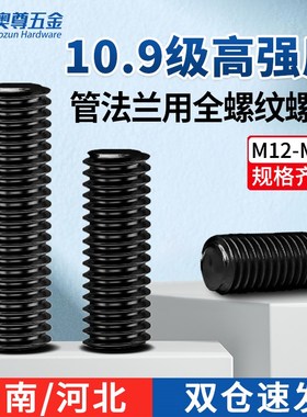 速发5CrMoA压黑101级高强全螺纹螺柱高发全牙螺柱M.2M14M16M18-M2