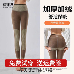 秋冬 保暖蓄热收腹提臀高腰打底裤 鲨鱼裤 黑金加绒加厚升级版