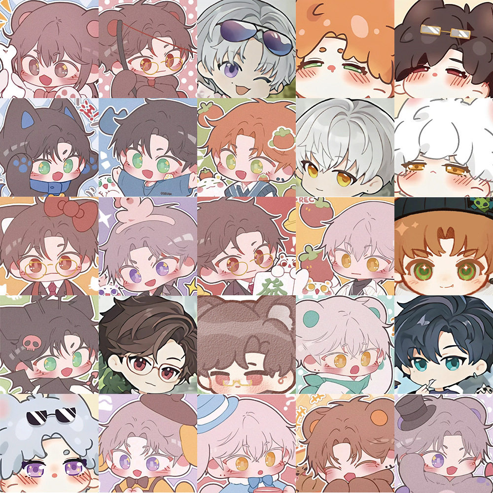 62张光与夜之恋q版贴纸可爱卡通装饰手机壳文具表情包防水贴画