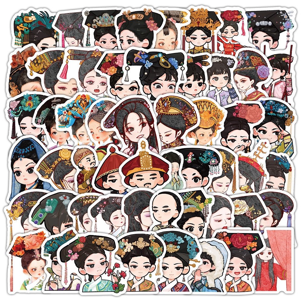 60张甄嬛传Q版卡通贴纸